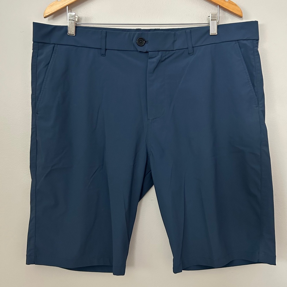 Greyson Shorts Montauk Mens 40 Gray Performance Chino Flat Front Golf Stretch